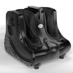 Lifelong Foot Massager Machine for Pain Relief|Electric Foot Massager for Pain Relief,Feet Massager for Blood Circulation,Foot Pain Relief with Soothing Heat,Removable Cover,& Digital Display,Black