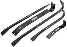 Draper 180mm to 450 mm 5 Piece Wrecking Bar Set | Crowbar Hand Tool |Heavy-Duty Pallet Buster | High Grade Steel Pry Bar | Aligning Bar | 26123