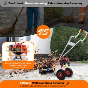 Petrol Garden Sweeper 43cc – Powerful Outdoor Leaf & Debris Cleaner