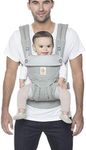 Ergobaby Carrier, 360 All Carry Positions Baby Carrier, Pearl Grey