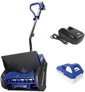 Snow Joe 24V-SS13 24-Volt IONMAX 13-Inch, Cordless Snow Shovel Kit, (w/ 4.0-Ah Battery + Charger) Blue