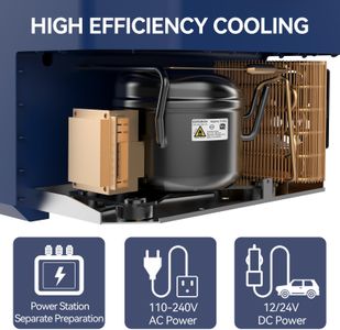BINGI 30L Portable Car Fridge Freezer – Dual Power, Adjustable Temp, Camping