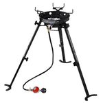 Eastman Outdoors Portable Kahuna Burner with XL Pot and Wok Brackets with Adjustable, Removable Legs