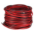 sourcing map Red Black Wire 2pin Extension Cable Cord 28 AWG Parallel Wire Tin Plated Copper 15M Length for LED Strip Light