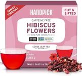 HANDPICK, Hibiscus Flowers Dried (9oz) Caffeine Free | Naturally Contains Antioxidants & Can Support Overall Health | 100% Pure Dried Hibiscus Flowers for Loose Leaf Tea | Floral Herbal Tea