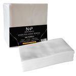 NHP [200] Linen Feel Disposable Hand Towels - Soft, Absorbent Tissues/Paper Napkins, Elegant Dinner Napkins for Kitchen, Weddings and Events, Guest Napkin, Hygienic Towels for Bathroom & Cleaning