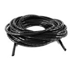 sourcing map 10Meter Long PE Polyethylene 10mm Spiral Cable Wire Wrap Tube Black