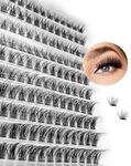 Lash Clusters Eyelash Extension 120pcs: Gekinye Faux Mink Lashes Natural Look 3D Fluffy Wispy Lashes, Individual Lashes 8-16mm DIY at Home