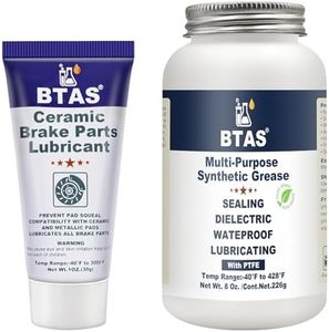 BTAS Ceramic Brake Parts Synthetic Grease 1 oz & Dielectric Grease for Automotive Electrical Connectors 8 oz