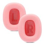 Damex Replacement earpads for Apple airpods max Headphone, Protein Leather Ear Cushion (pink)