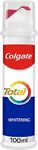 Colgate Total Whitening Toothpaste 100ml | stronger 24-hour bacterial defence* | long-lasting active protection* | effectively removes surface stains | 8 benefits for complete protection