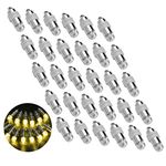 Lystin 30 Pack LED Party Lights Decoration Light for Paper Lantern Balloon Wedding Halloween Floral Party Festival Decoration LED Balloon Lights, Waterproof(Warm White)