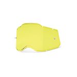 100% Goggle Replacement Lens - RC2/AC2/ST2 Compatible (Injected Yellow)