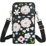 Small Crossbody Bags for Women, Universal Pouch Wallet Cell Phone Purse Lightweight Pockets Handbags Mini Shoulder Bag, 09 Small Flower, L