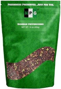 NPG Premium Szechuan Red Peppercorns 16 Oz, Sichuan Whole Peppercorns, A Mouth-numbing Spice, Red Sichuan Peppers for Kung Pao Chicken, Mapo Tofu, and Chinese Cuisine