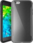 Nicexx Designed for iPhone 6 Plus Case/Designed for iPhone 6S Plus Case with Carbon Fiber Pattern, 12ft. Drop Tested, Wireless Charging Compatible - Black