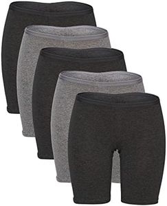 B2BODY 6 Pack Women's Regular & Plus Size Stretch Cotton Long Leg Boyshort Boxer Briefs (3XL)