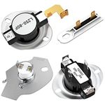 AMI PARTS 3387134 & 3977767 High-Limit Thermostat 3977393 & 3392519 Thermal Fuse Dryer Replacement Part Kit Compatible With Whirlpool & Kenmore Dryers