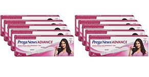 Prega News Mankind Advance, Hcg Home Pregnancy Test, Midstream Urine Test Kit, One Step Pregnancy Test, Easy To Use, Accurate Result In Just 3 Minutes X Pack Of 1 (10)