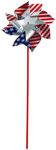 Fun Express 9" Jumbo Patriotic Stars & Stripes Prismatic Plastic Pinwheels – 12 Pc.