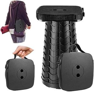 aboutool Folding Camping Stool,Square Collapsible Portable Stool,Collapsible Stool Folding Stool Telescoping Stool for Fishing Hiking BBQ,Sturdy Lightweight Telescoping Foldable Stool,Max Load 485lb
