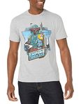 Star Wars Men's Boba Fett Short Sleeve T-Shirt, Premium Athletic Heather Large