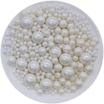 Edible White Sugar Pearls Candy Spr