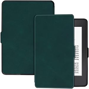 BOZHUORUI Slim Case for Kindle Paperwhite 5th/6th/7th Generation Prior to 2018 (2012-2017 Release,Model EY21 & DP75SDI) - Premium PU Leather Protective Cover with Auto Sleep/Wake (Pine Green)