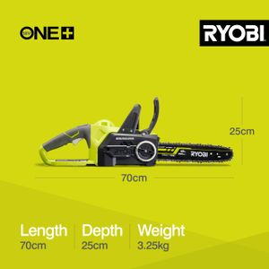 Ryobi 18V Cordless Chainsaw – 30cm Bar, Lightweight