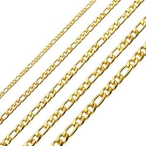 Chain Necklace for Men 12MM 18 Inches Stainless Steel Figaro Link Chain for Women mens jewelry