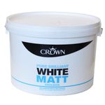 CROWN Emulsion Brilliant White 10 Litre 10 Litre Matt