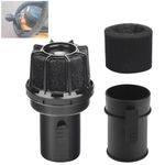 DECKMAN Wet/Dry Vacs Vacuum Muffler Diffuser WS25025A VT2525 Fits Most 2-1/2-Inch Diffuser Shop Vacuum Attachment - Diffuse Dry and Wet Vacuum Airflow to Reduce Blown Debris and Dust