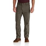 Carhartt Men's 102802 Rugged Flex® Rigby Double Front Pant, Tarmac, 36W x 32L