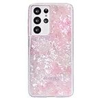 Velvet Caviar Compatible with Samsung Galaxy S21 Ultra Case Pink [8ft Drop Tested] w/Microfiber Lining - Cute Protective Phone Cases (Iridescent Rose Quartz)