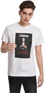 MERCHCODE Men's Godfather Il Padrino Tee T-Shirt, White, M