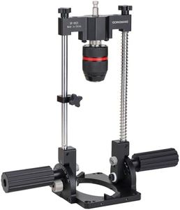 GOINGMAKE Portable Drill Guide with Positive Angle Stops from -60° to 60°, Adjustable Portable Drill Press with 1/2“ Chuck, Precision Drilling Jig Attachment for Drilling Straight and Angle Holes