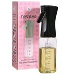 Nestasia Glass Oil Sprayer Bottle for Kitchen (220ml) - 100% Food-Safe Vinegar & Olive Oil Spray Bottle for Healthy Cooking, Salad Dressing, Air Fryer, BBQ & Grilling (Black)
