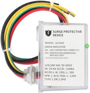 Kolasina 120/240 VAC Universal HVAC Surge Protective Device AG3000 TPMOV Technology, Watertight Enclosure, Comprehensive Surge Protection