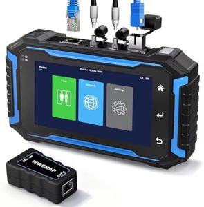 NOYAFA OTDR Fiber Optic Tester, 5.5" Fiber RJ45 Network Tester Tools | Support Event Map Optical Power Meter OLS/VFL/LS 350M Length Ping POE Test, IP Scan,1310/1550nm 150KM Range