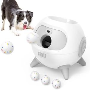 uahpet Automatic Ball Launcher for Dogs with Obstacle Detection