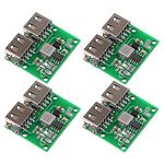 MakerHawk 4pcs USB DC-DC Voltage Buck Regulator Step Down Power Supply Module 9V 12V 24V to 5V Dual USB Output Buck Voltage Board 3A 6-26V Car Charge Charging Regulator