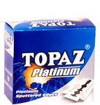 topaz blade topaz Razor's Blades Platinum Sputtered Edges (10 Tucks of 10)