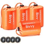 Esky Emergency Sleeping Bag, Portable Emergency Blanket Thermal Bivy Sack, Waterproof Lightweight Survival Gear with Compass for Camping Hiking Outdoor Adventure