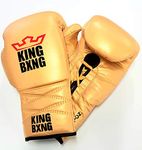 KING BXNG Gold Star- Premium Quality 8oz Boxing Gloves for Training Punch Bag & Sparring- Boxing Gloves For Kids Adults Men & Women to Use in Training MMA Muay Thai Kickboxing and All Martial Arts