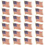 Juvale American Flag Lapel Pins (USA, Bulk, 24 Pack)