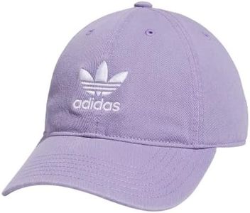 adidas Originals Womens Relaxed Fit Adjustable Strapback Cap, Magic Lilac Purple/White, One Size