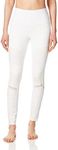 Alo Yoga Women's High Waisted Moto Legging, White/White Glossy, XS