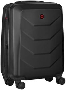 Wenger Prymo Medium Maleta rígida con 4 Ruedas, Mediana, 59 (67) l, Carcasa rígida, Cierre de Seguridad, Mujer Hombre, Viajes Vacaciones, Negro, 612537
