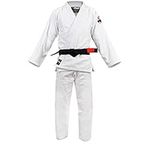 FUJI All-Around Brazilian Style Jiu Jitsu Uniform, White (Black Lettering), Size A3