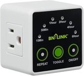 BN-LINK Smart Digital Countdown Timer, Repeat Cycle Timer with 3-Prong Grounded Outlet for Lamps, Light and Home Appliances, 15A/1875W ½ HP